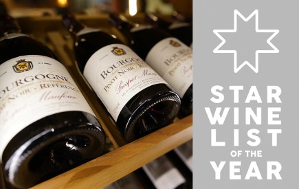Extensive wine bar