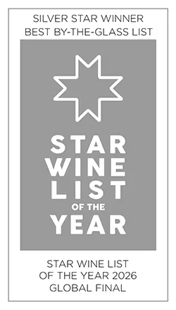 Star Wine List Silver Winner 2026